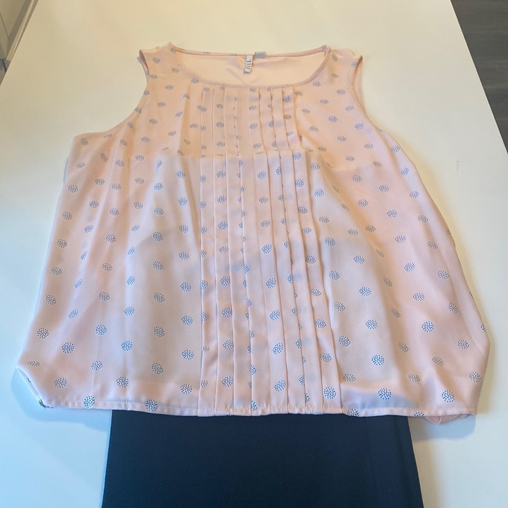 Elle pink sleeveless top